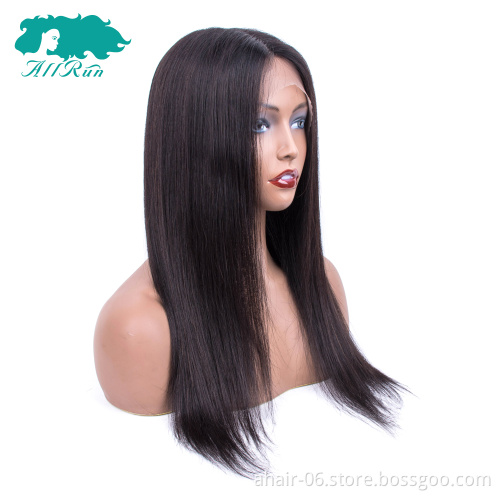 Cheap and good quality Brazilian 100% virgin human hair, wholesale hand weave natural color human hair lace front wigs